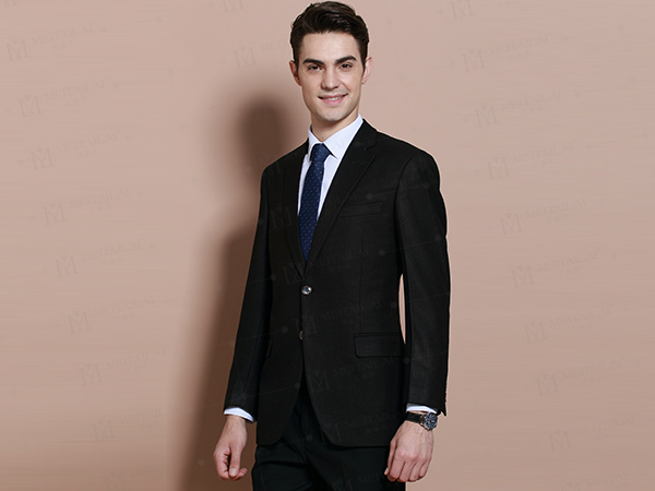 男士单排单扣职业装西服订做