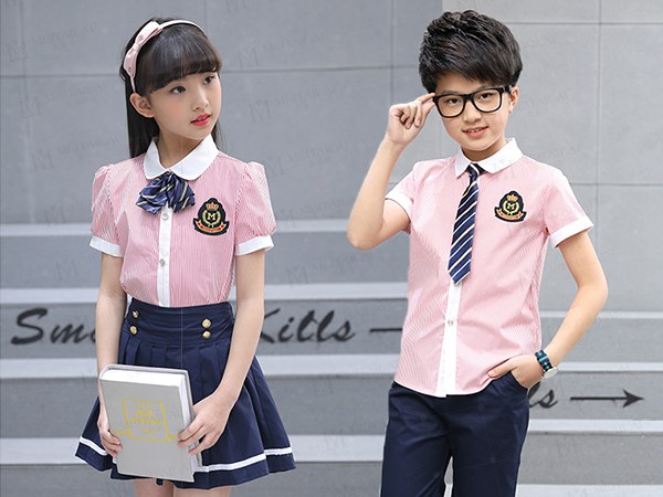 新款夏季短袖短裙小学生校服
