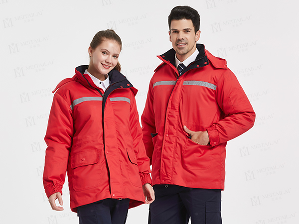 冬季加厚防静电反光条工作服